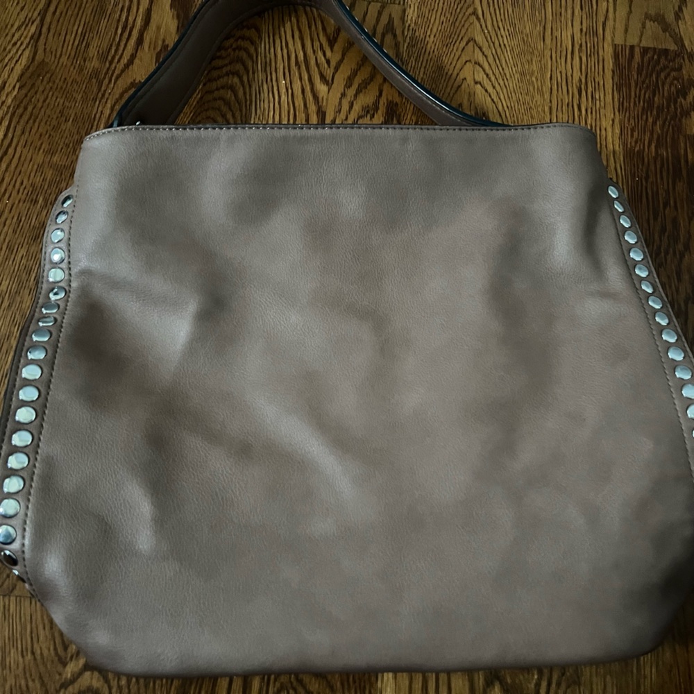 Brown studded purse